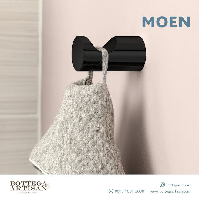 Bath Accessories MOEN Align Robe Hook Matte Black YB0403BL