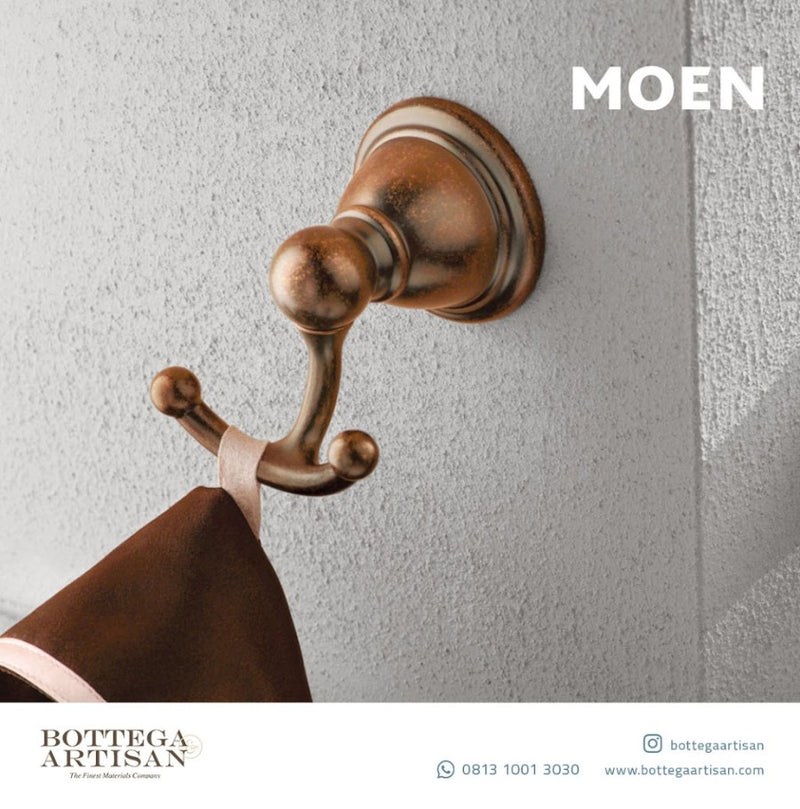 Bath Accessories MOEN Brantford Double Robe Hook Oil Rubbed Bronze YB2203ORB