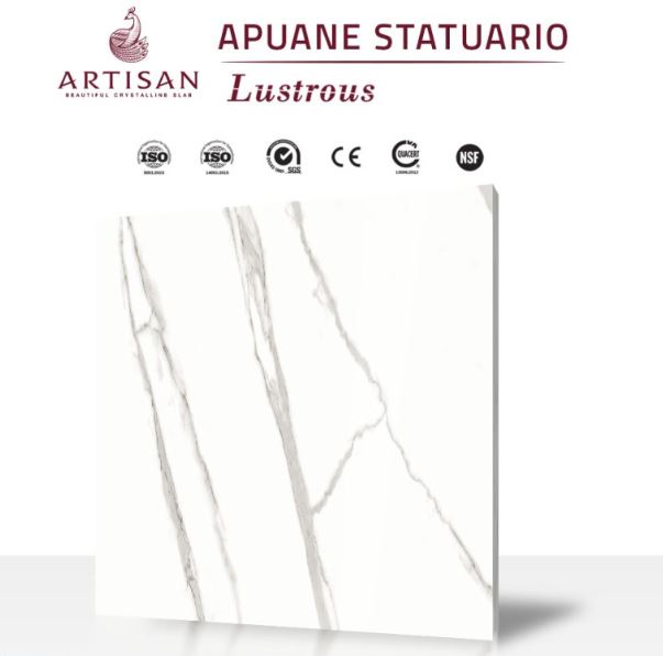 Granit Lamina Slab Artisan Apuane Statuario Lustrous 120X120