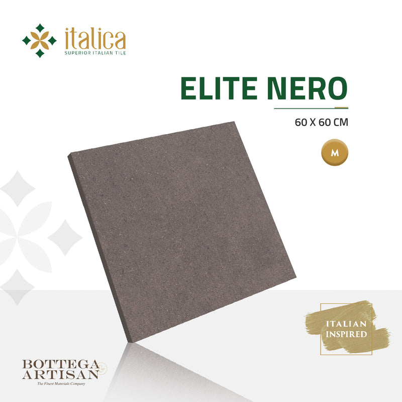 Italica Granite Tile Elite Nero Matt 60X60