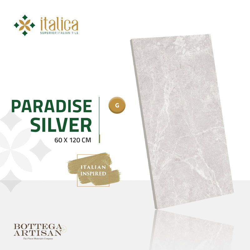 Italica Granite Tile Paradise Silver Glossy 60X120