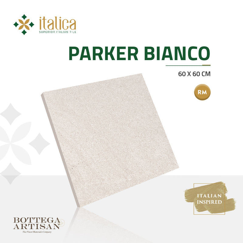 Italica Granite Tile Parker Bianco Relief+Matt 60X60