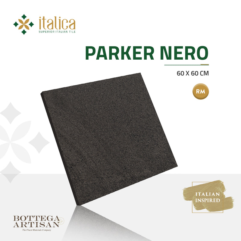 Italica Parker Nero Relief+Matt 60X60