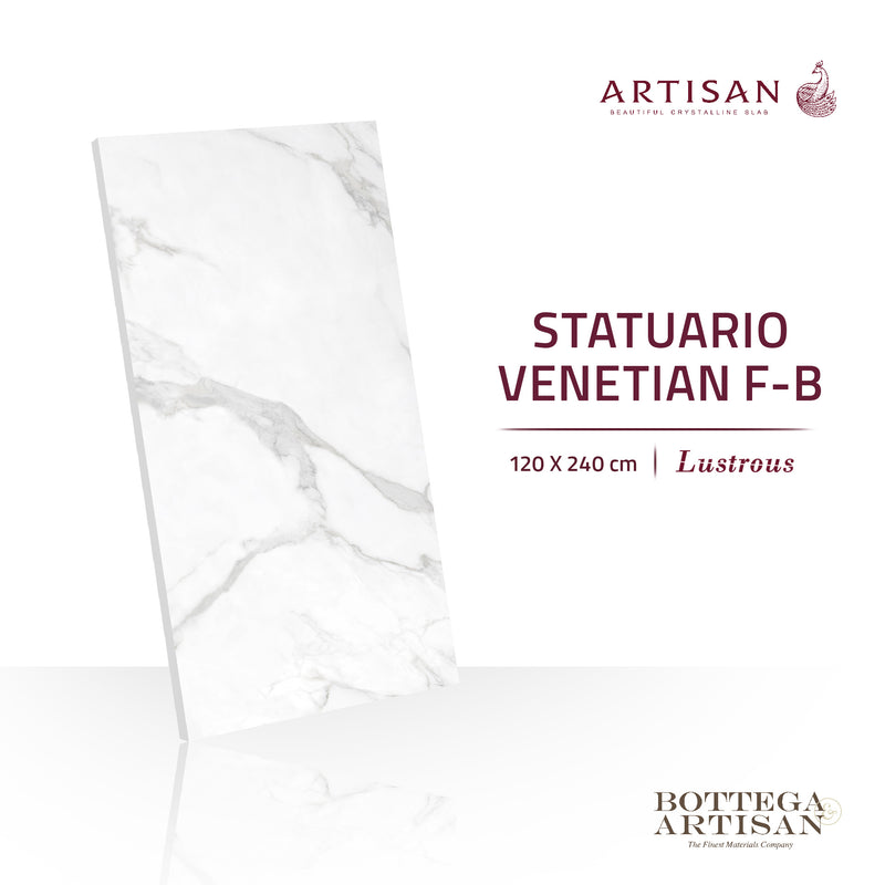 Granit Lamina Slab Artisan Statuario Venetian F-B Lustrous 120X240