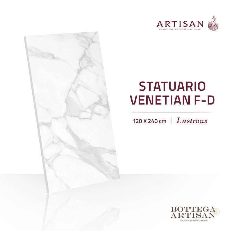 Granit Lamina Slab Artisan Statuario Venetian F-D Lustrous 120X240