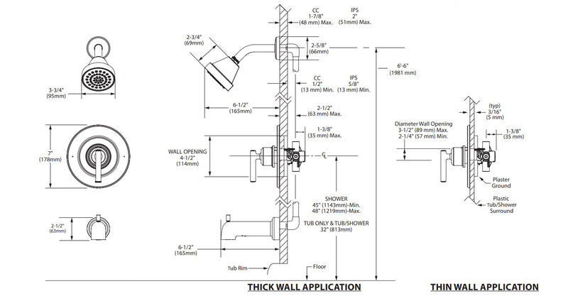 Shower Only - No Head MOEN Gibson Brushed Nickel Posi-Temp® T2902NHBN