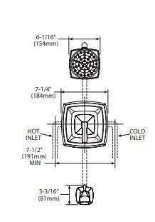 Moentrol® Valve Trim MOEN Voss Brushed Gold T3691BG