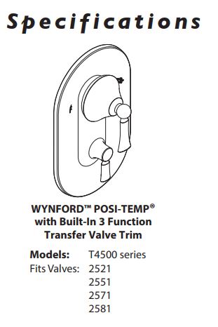 TubShower Valve Only MOEN Wynford Polished Nickel Posi-Temp® With Diverter T4500NL