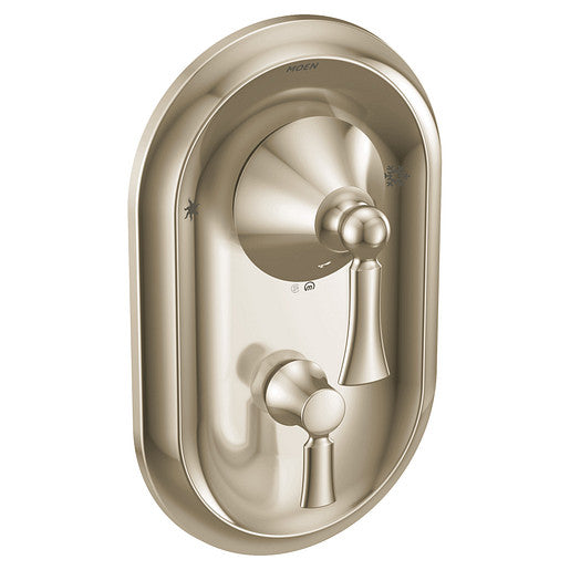 TubShower Valve Only MOEN Wynford Polished Nickel Posi-Temp® With Diverter T4500NL