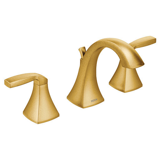 Bathroom Faucet MOEN Voss Two Handle Faucet Brushed Gold T6905BG