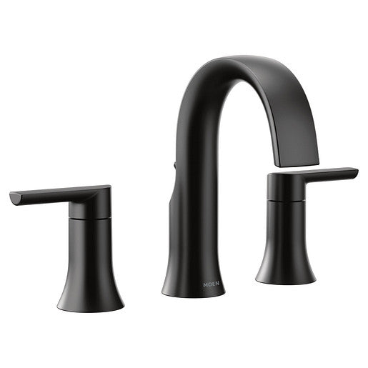 Bathroom Faucet MOEN Doux Two Handle Faucet Matte Black TS6925BL