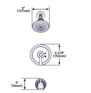 Valve Only MOEN Wynford Polished Nickel M-CORE 2-Series UT24501NL