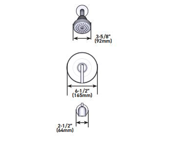 Tub/Shower MOEN Gibson Brushed Nickel M-CORE 2-Series UT2903EPBN