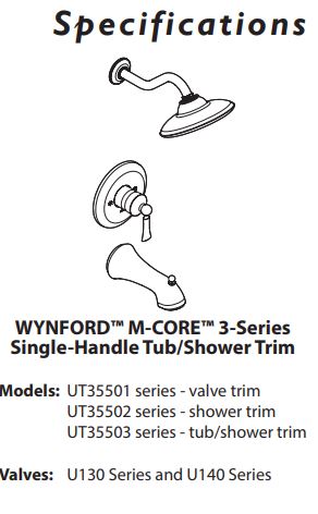 Shower MOEN Wynford M Core Shower Polished Nickel UT35502NL