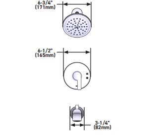 M-CORE 2-Series Shower Only MOEN Doux Matte Black UTS2202EPBL