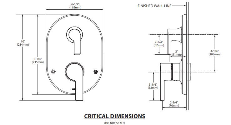 M-CORE 3-Series With Integrated Transfer Valve Trim MOEN Doux Matte Black UTS2611BL