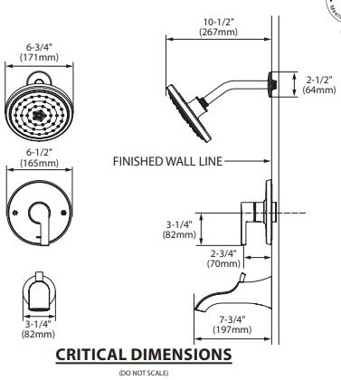 M-CORE 3-Series Shower Only Doux Matte Black UTS3202EPBL