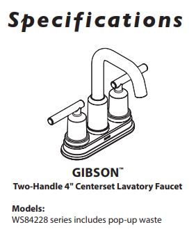 Bathroom Faucet MOEN Gibson Spot Resist Brushed Nickel Two-Handle High Arc WS84228SRN