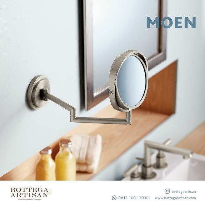 Bath Accessories MOEN Arris Magnifying Mirror Brushed Nickel