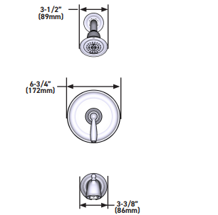 M-CORE 2-Series Valve Only MOEN Brantford Oil Rubbed Bronze UT2151ORB