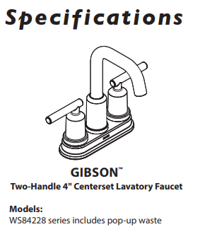 Bathroom Faucet MOEN Gibson Spot Resist Brushed Nickel Two-Handle High Arc WS84228SRN