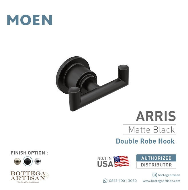 Bath Accessories MOEN Arris Robe Hook Matte Black