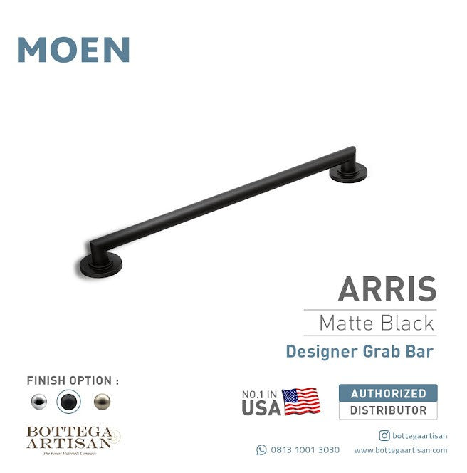 Bath Accessories MOEN Arris Grab Bar Matte Black