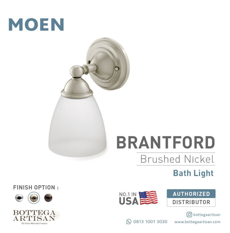 Bath Accessories MOEN Brantford Bath Light Light Brushed Nickel YB2261BN