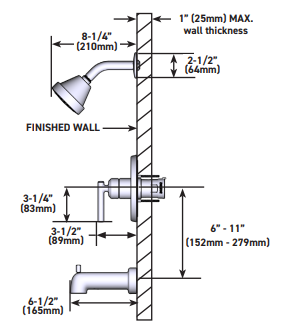 M-CORE 2-Series Valve Only MOEN Gibson Brushed Nickel UT2901BN