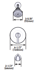 Tub/Shower MOEN Gibson Brushed Nickel M-CORE 2-Series UT2903EPBN