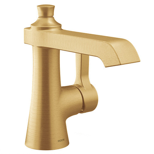 Bathroom Faucet MOEN Flara One Handle Faucet Brushed Gold S6981BG