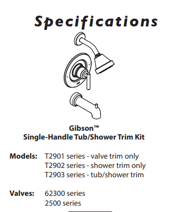 TubShower MOEN Gibson Brushed Nickel Posi-Temp® Eco-Performance T2903EPBN