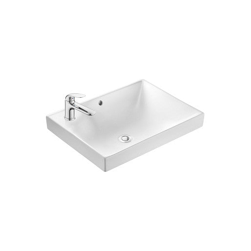 Moen SW51531 Kerry Ivory White Basin With One Hole Lavatory Faucet. Lav sold Separately