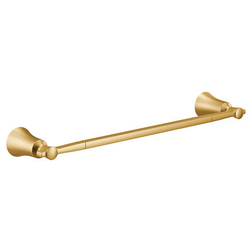 Bath Accessories MOEN Flara 24" Towel Bar Brushed Gold YB0324BG