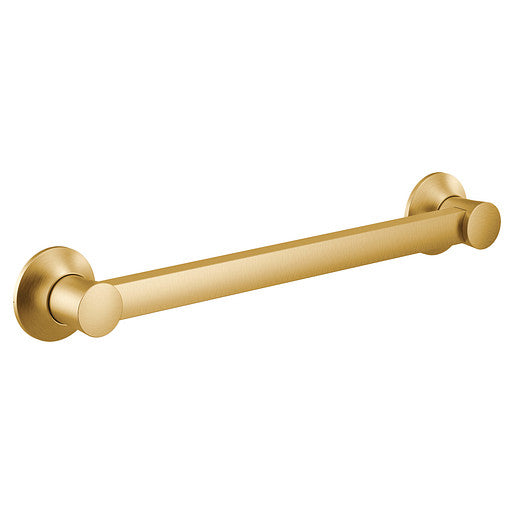 Bath Accessories MOEN Flara Designer Grab Bar Brushed Gold YG0324BG